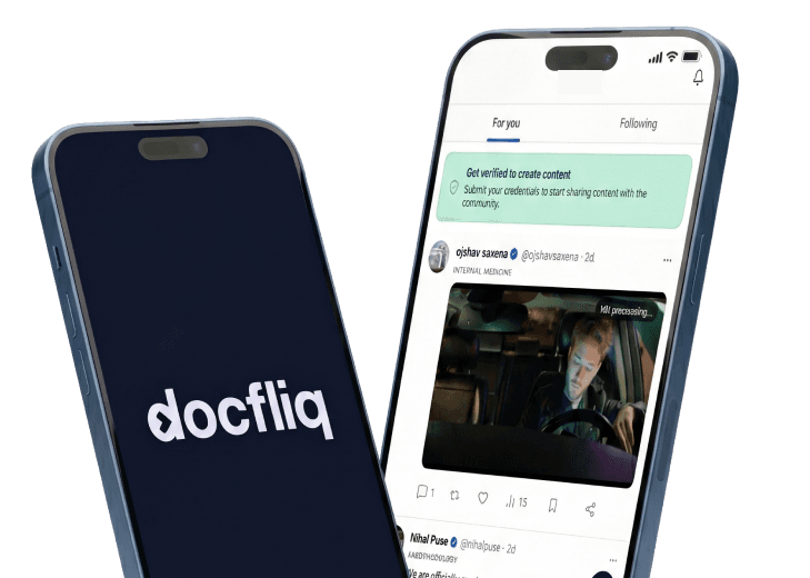 Docfliq mobile app preview